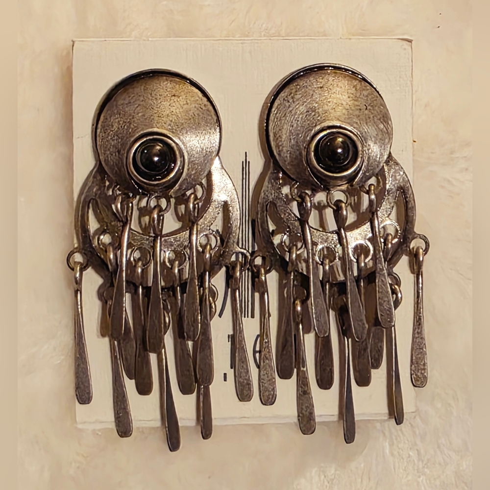 Vintage Silver Statement (Post) Earrings
